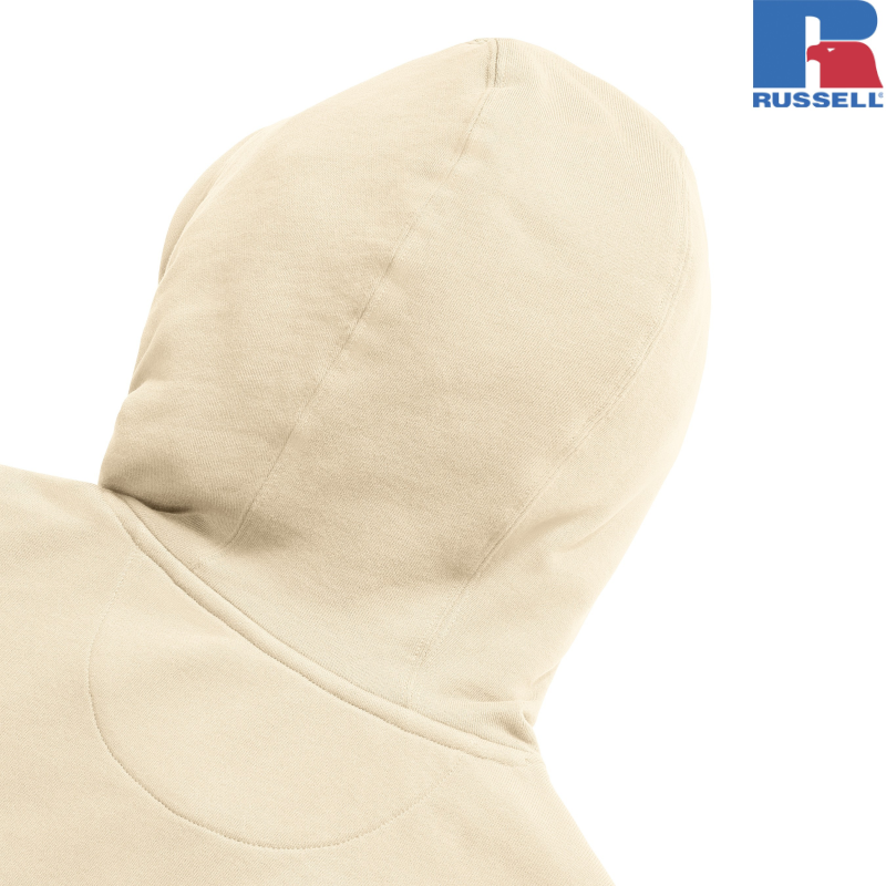 Pure Organic High Collar Hooded Sweat | Russell