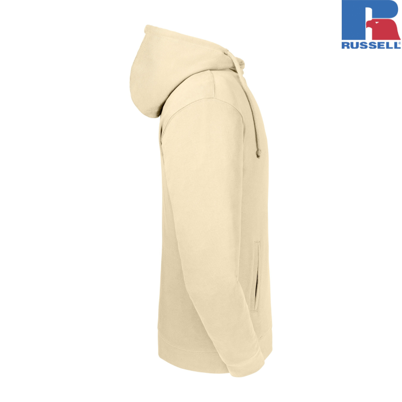 Pure Organic High Collar Hooded Sweat | Russell