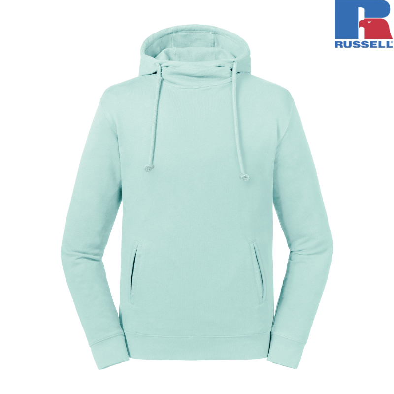 Pure Organic High Collar Hooded Sweat | Russell