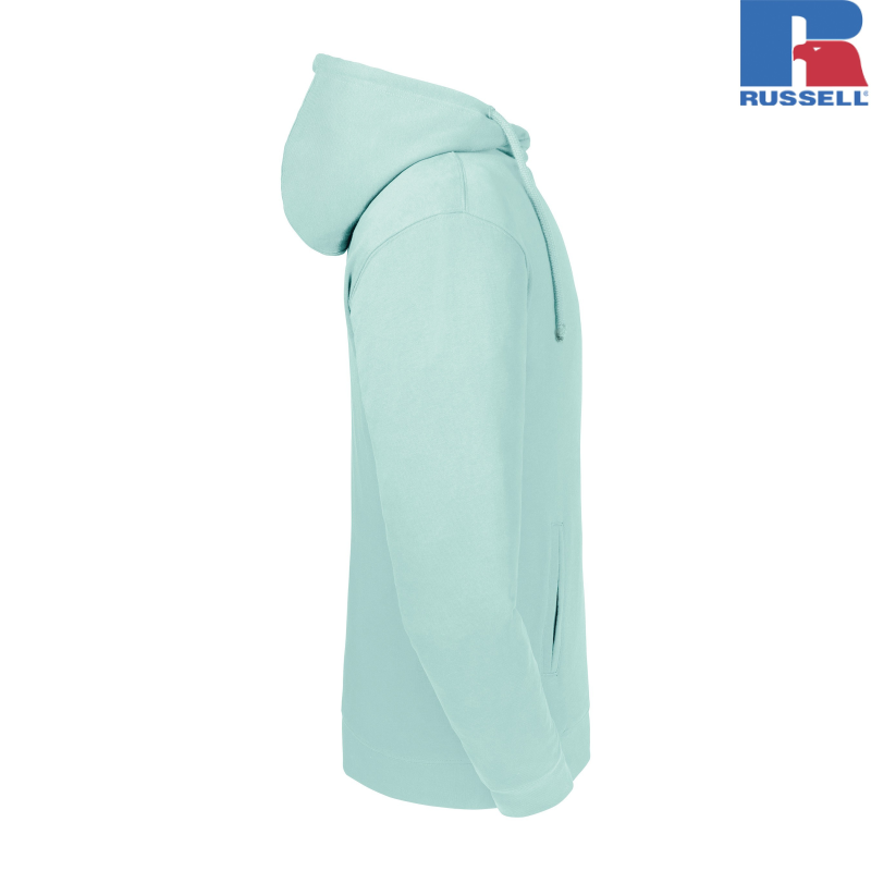 Pure Organic High Collar Hooded Sweat | Russell