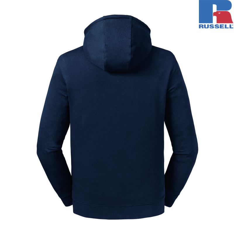 Pure Organic High Collar Hooded Sweat | Russell