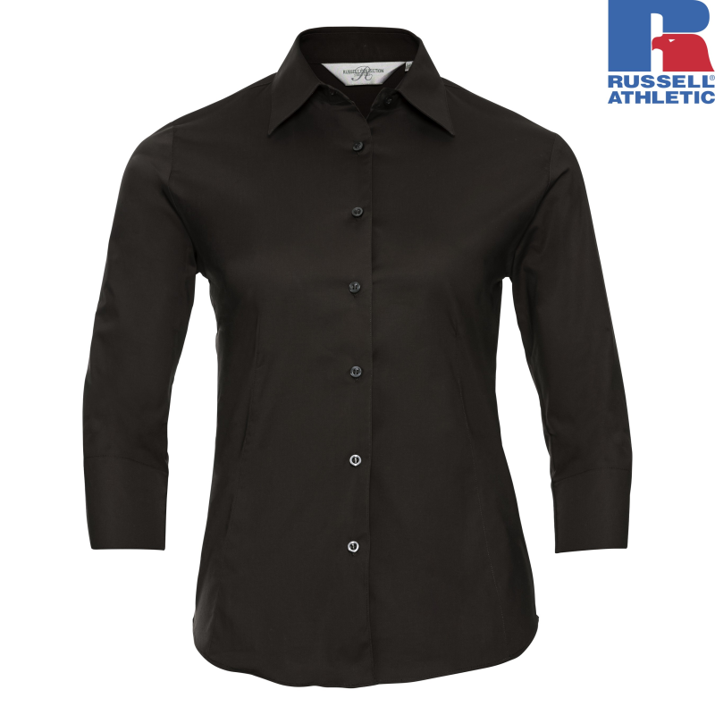 LADIES 3/4 SLEEVE EASY CARE FITTED SHIRT | Russell