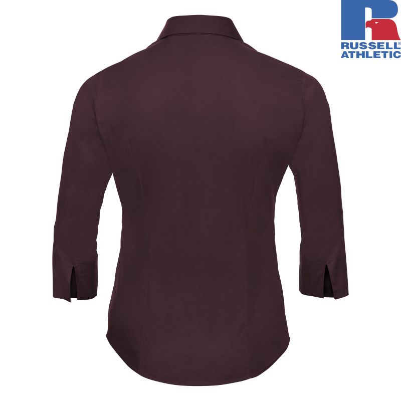 LADIES 3/4 SLEEVE EASY CARE FITTED SHIRT | Russell