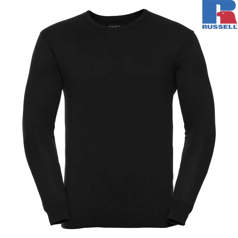 Men's V-Neck Knitted Pullover | Russell