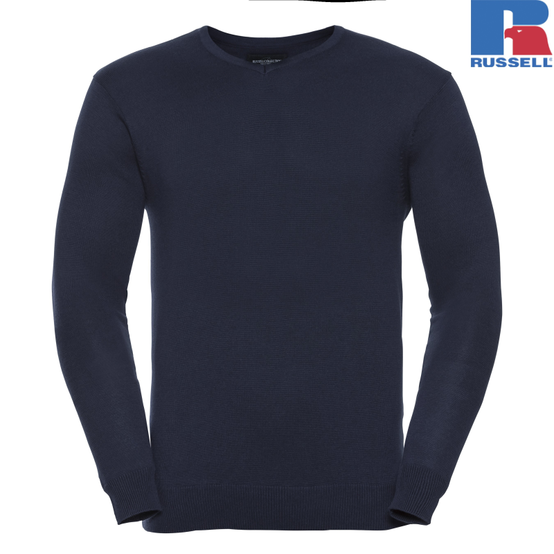 Men's V-Neck Knitted Pullover | Russell