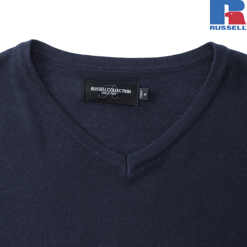Men's V-Neck Knitted Pullover | Russell