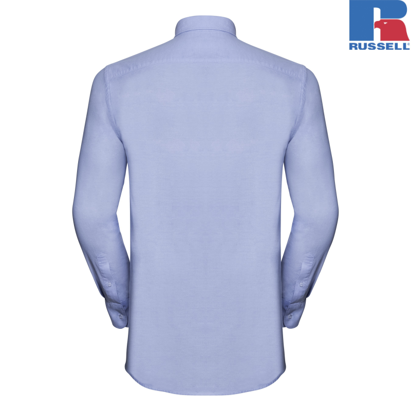 Men's Long Sleeve Tailored Washed Oxford Shirt | Russell