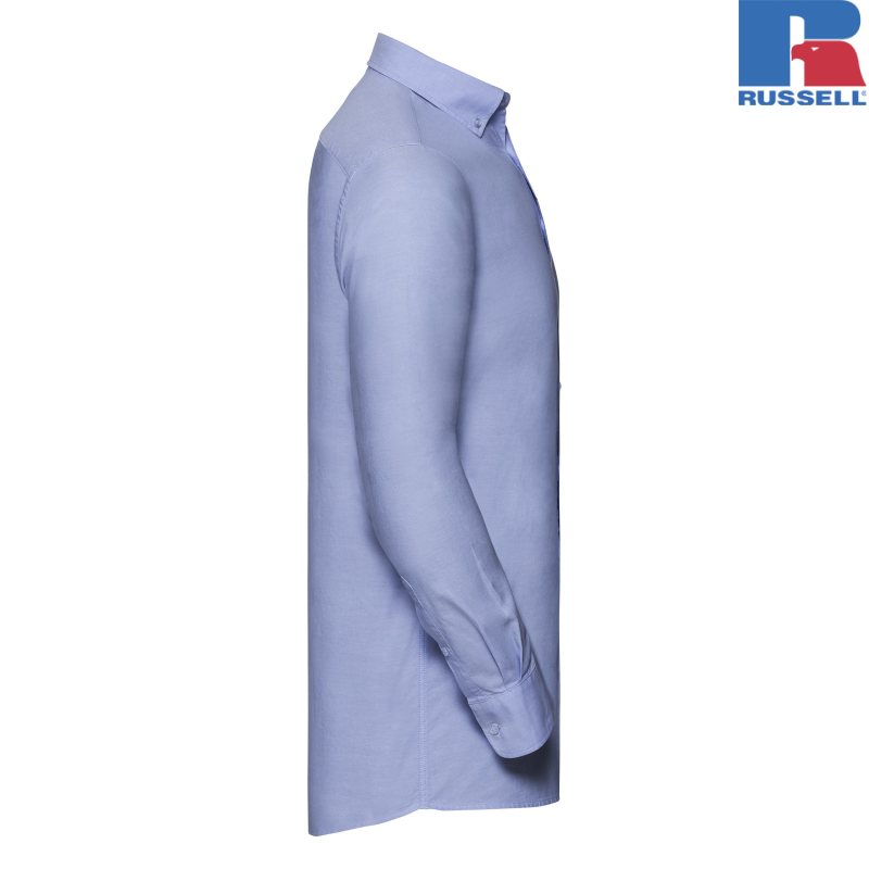 Men's Long Sleeve Tailored Washed Oxford Shirt | Russell