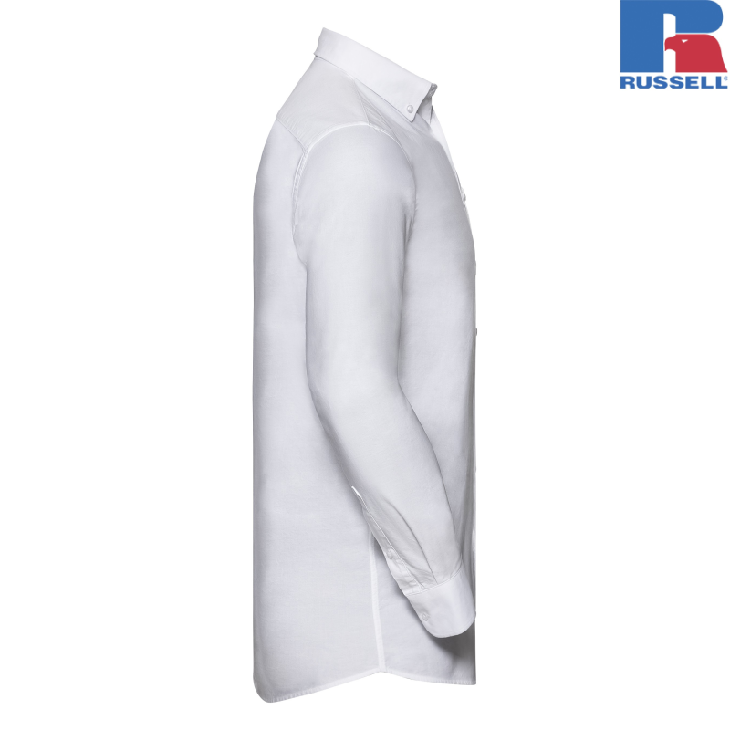 Men's Long Sleeve Tailored Washed Oxford Shirt | Russell