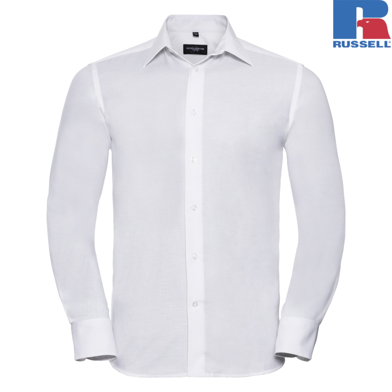 Men's Oxford Long Sleeved Shirt | Russell