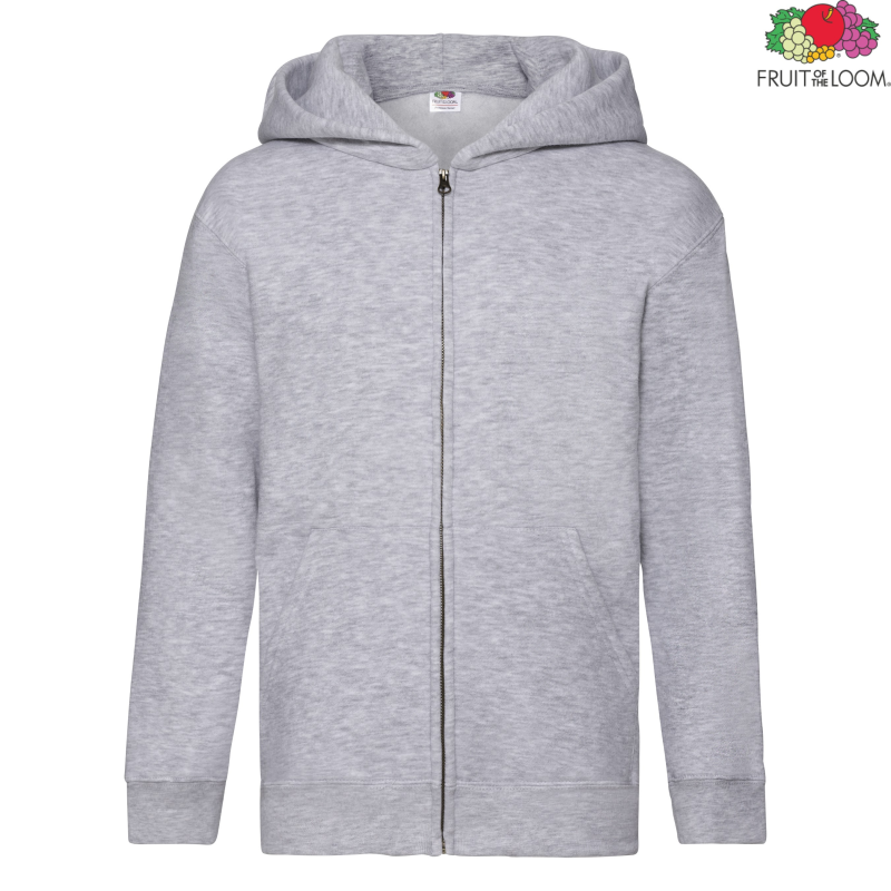 Kids Premium Hooded Sweat Jacket | Fruit  of the Loom