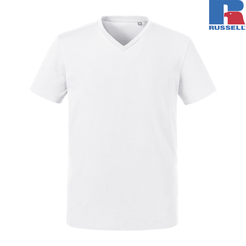 Mens Pure Organic V-Neck T | Russell