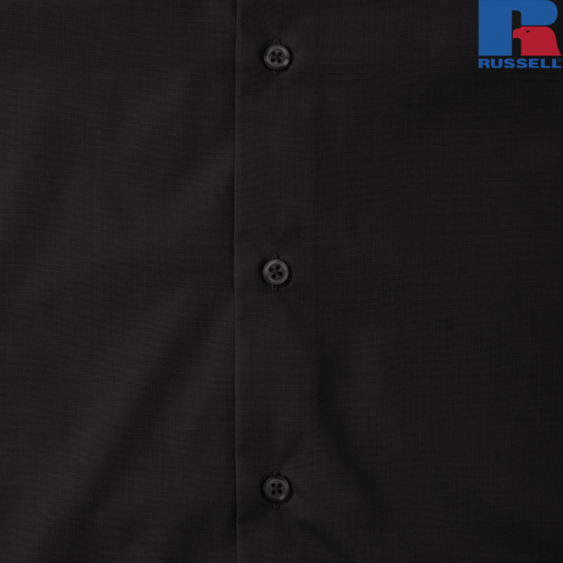 Men's Long Sleeve Easy Care Tailored Poplin Shirt | Russell