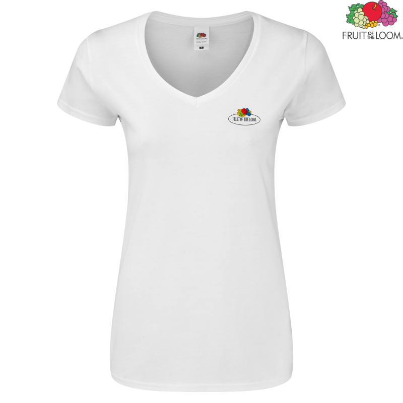 Vintage Lady-fit V-neck T | Fruit of The Loom