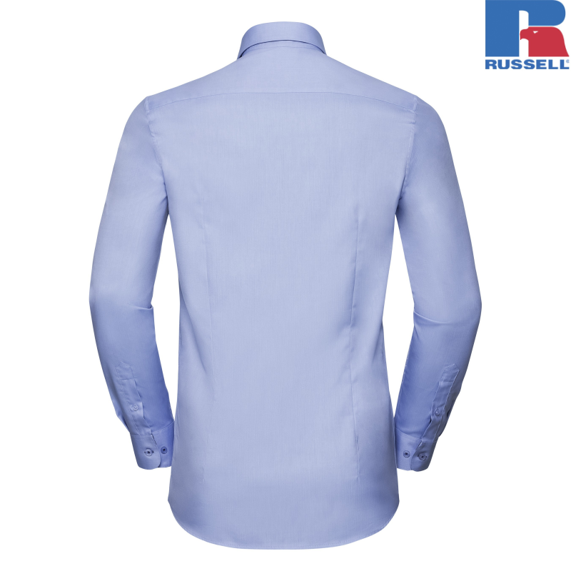 Men's Tailored Contrast Herringbone Shirt | Russell