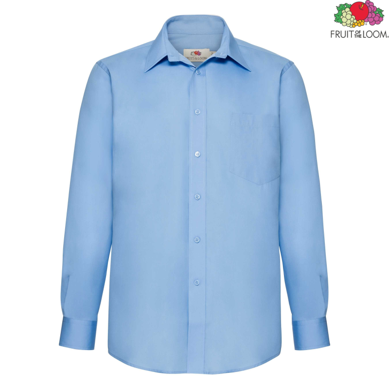 Poplin Shirt Long Sleeve | Fruit of the Loom