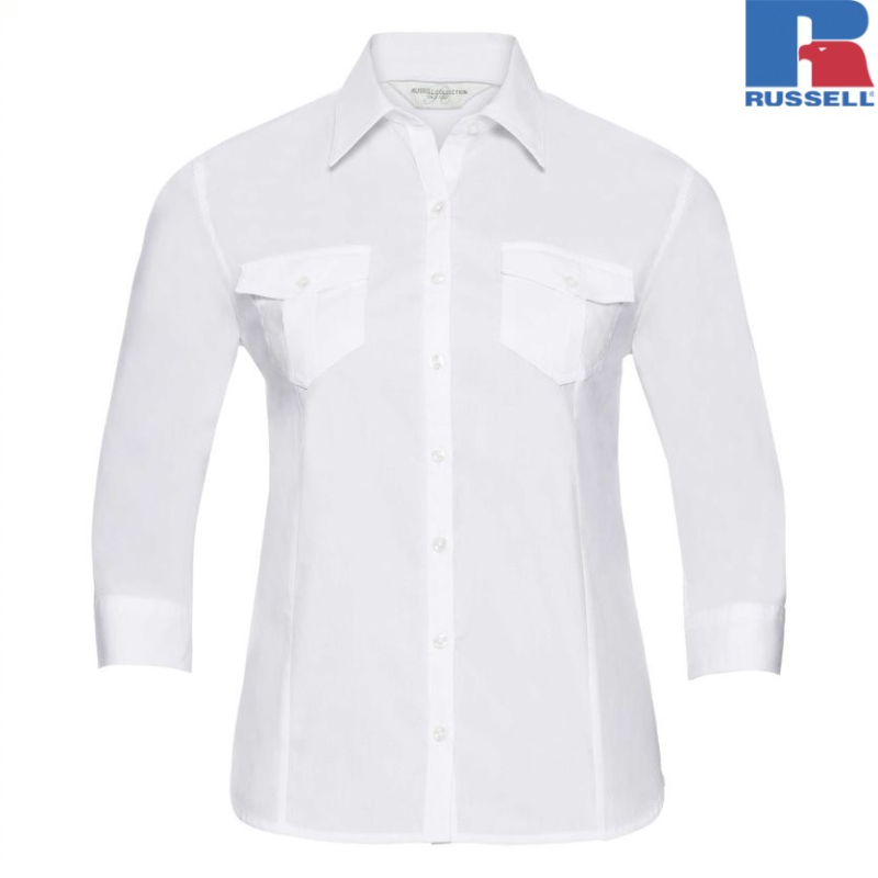 Ladies Roll 3/4 Sleeve Shirt | Russell