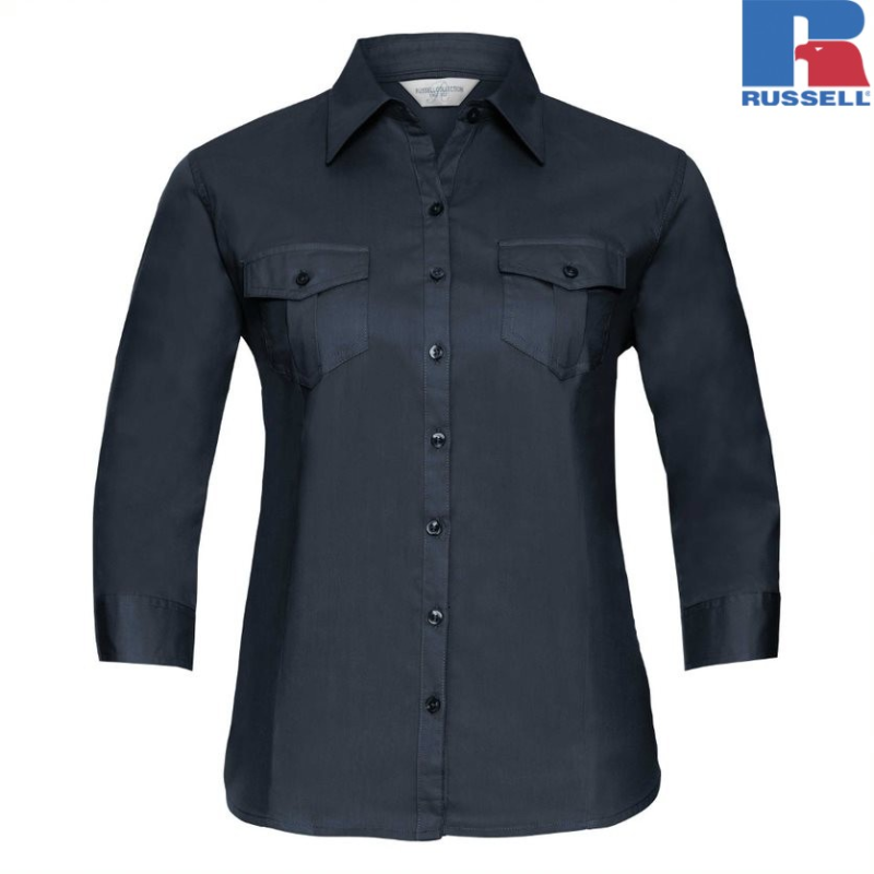 Ladies Roll 3/4 Sleeve Shirt | Russell