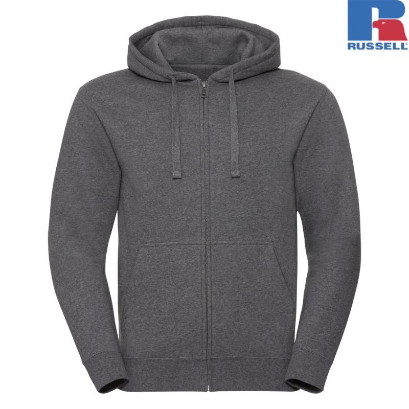 Men's Authentic Melange Zipped Hood Sweat | Russell