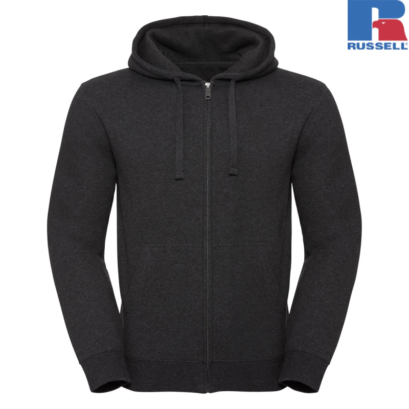 Men's Authentic Melange Zipped Hood Sweat | Russell