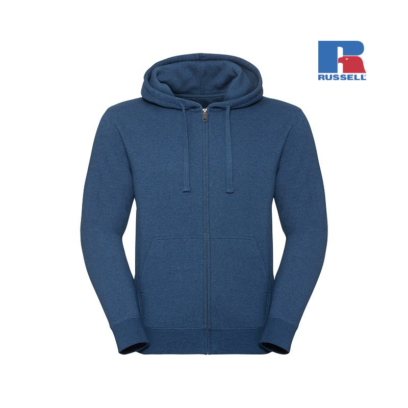 Men's Authentic Melange Zipped Hood Sweat | Russell