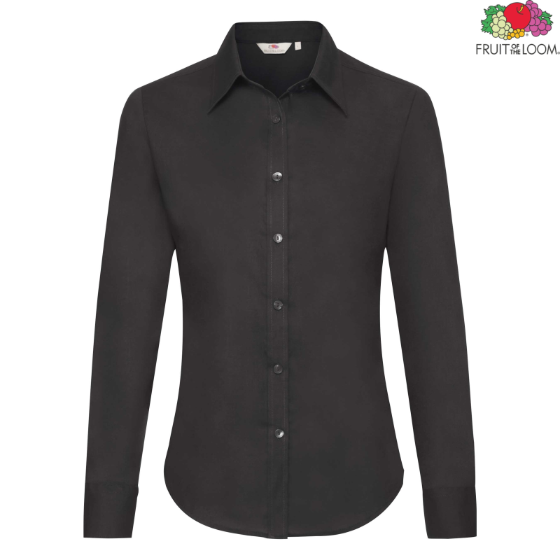 Ladies Oxord Long Sleeve Shirt | Fruit Of The Loom