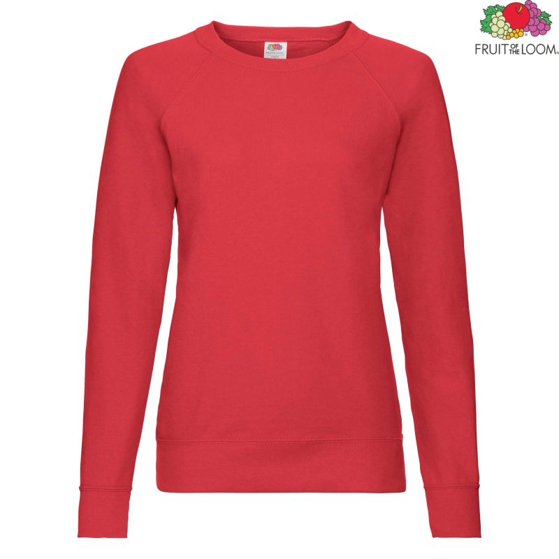 Ladies Lightweight Raglan Sweat | Fruit of the Loom