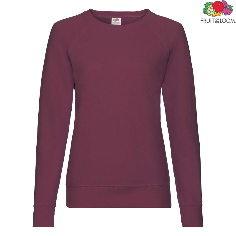 Ladies Lightweight Raglan Sweat | Fruit of the Loom