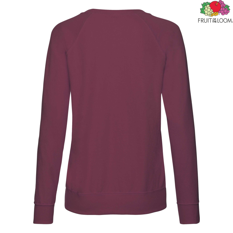 Ladies Lightweight Raglan Sweat | Fruit of the Loom