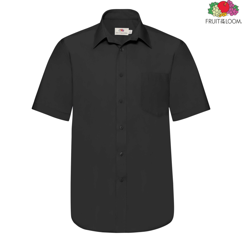 Poplin Shirt Short Sleeve | Fruit of the Loom