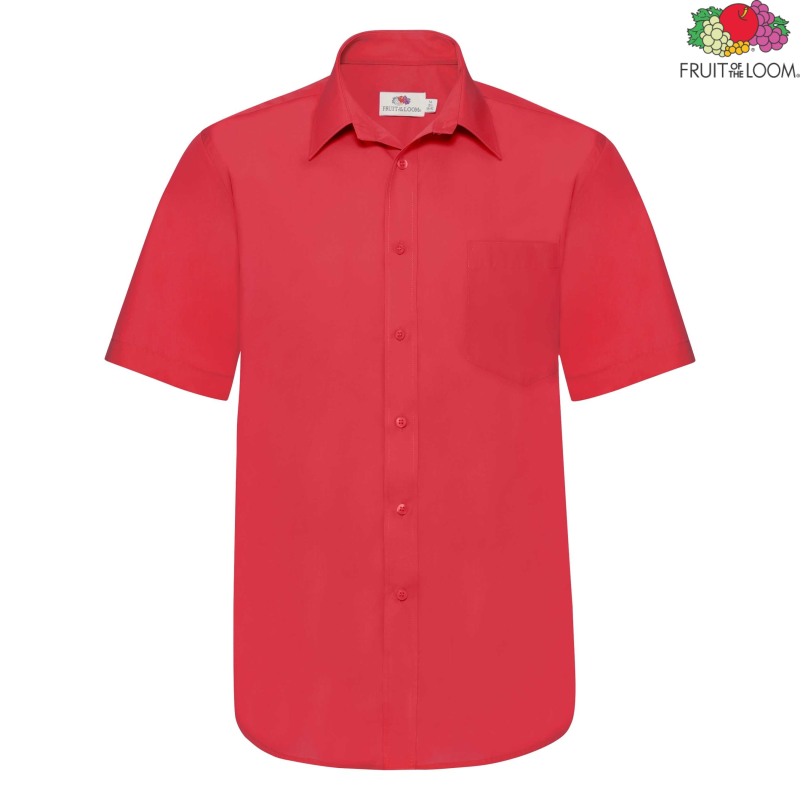 Poplin Shirt Short Sleeve | Fruit of the Loom