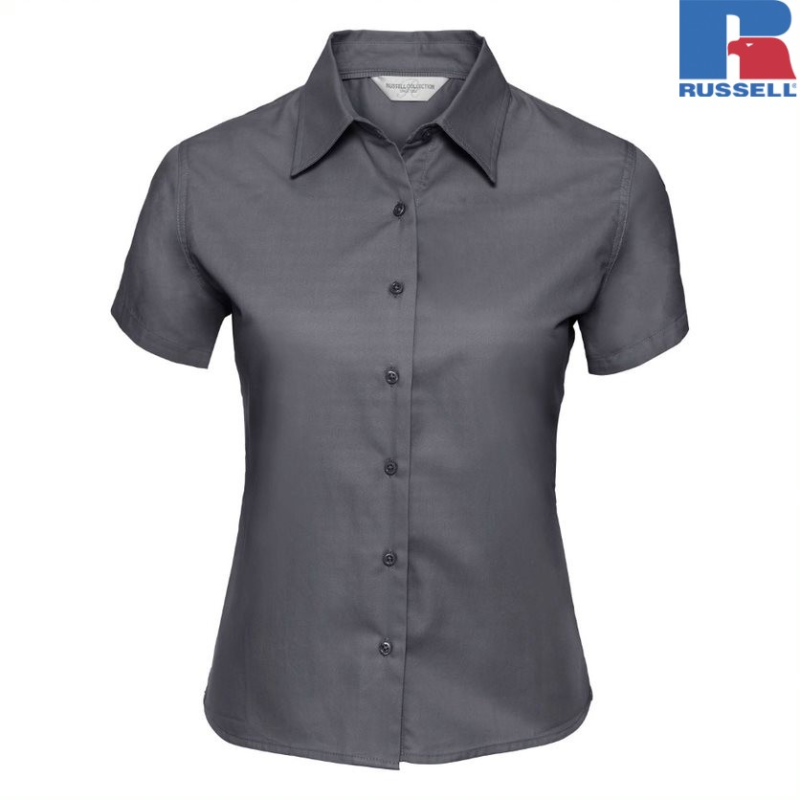 Ladies Short Sleeve Classic Twill Shirt | Russell