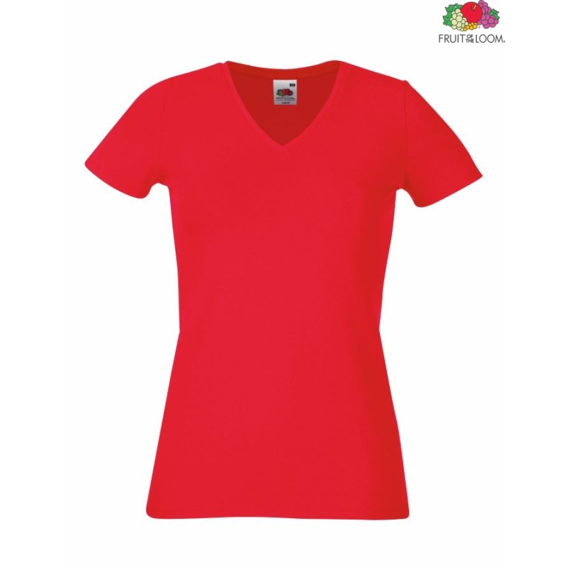 Ladies V-neck T | Fruit of the Loom