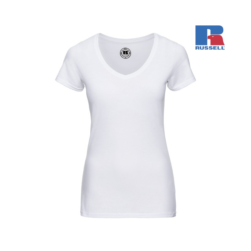 Ladies V-neck HD T | Russell