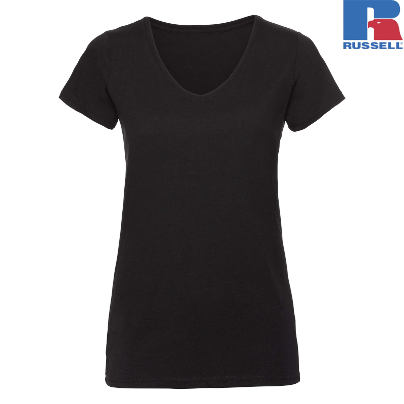 Ladies V-neck HD T | Russell