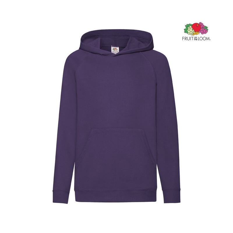 Kids Lightweight Hooded Sweat | Fruit of The Loom