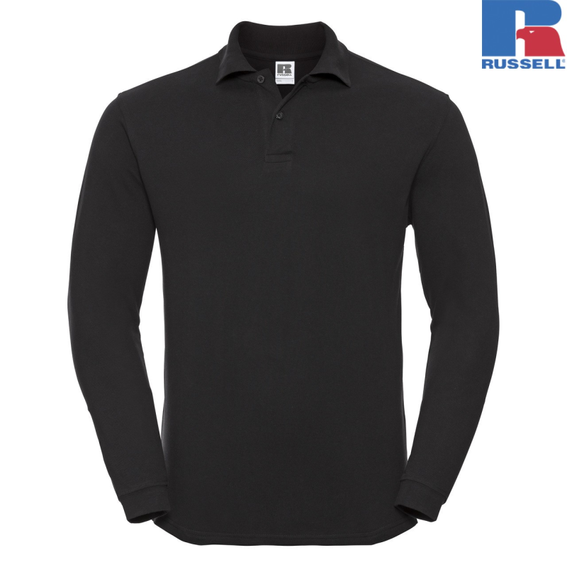 Adults Long Sleeve Classic Cotton Polo | Russell