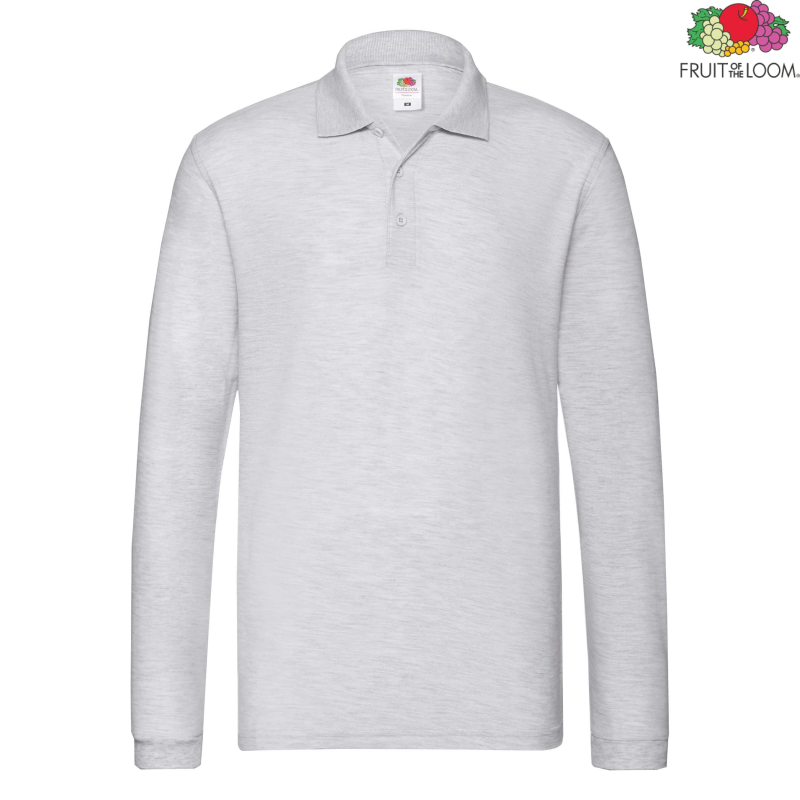Premium Long Sleeve Polo | Fruit of The Loom