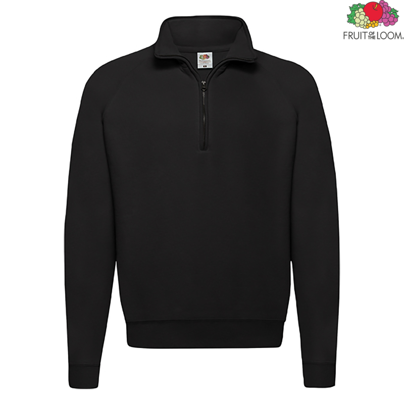 Classic Zip Neck Sweat | Fruit of the Loom
