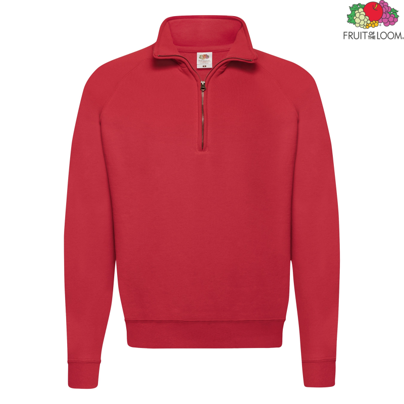 Classic Zip Neck Sweat | Fruit of the Loom