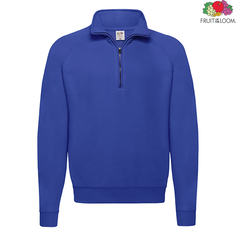 Classic Zip Neck Sweat | Fruit of the Loom