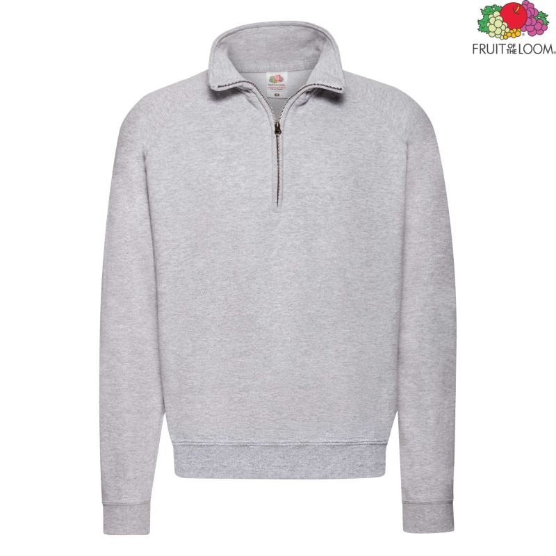 Classic Zip Neck Sweat | Fruit of the Loom