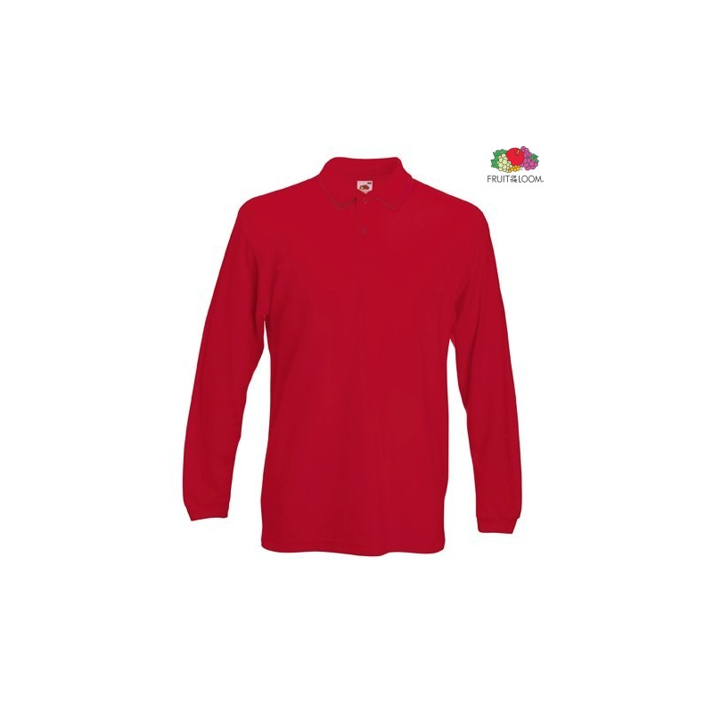 Premium Polo Long Sleeve | Fruit Of The Loom