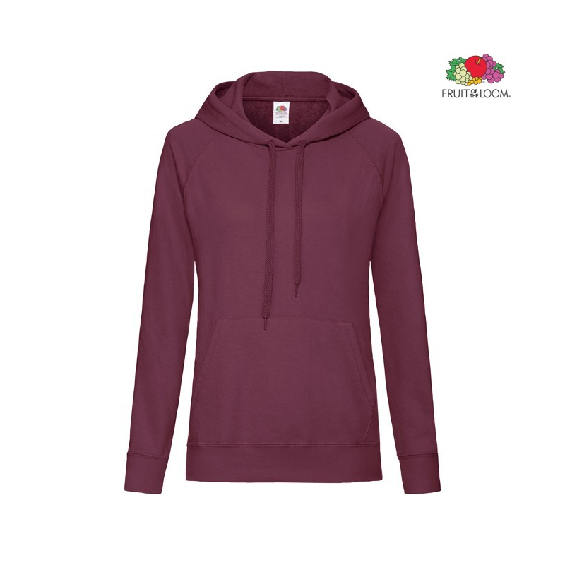 Lightweight Ladies Hooded Sweat | Fruit Of The Loom