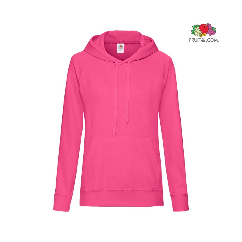 Lightweight Ladies Hooded Sweat | Fruit Of The Loom