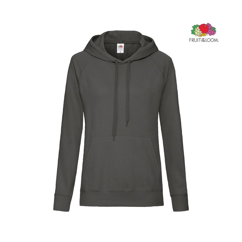 Lightweight Ladies Hooded Sweat | Fruit Of The Loom
