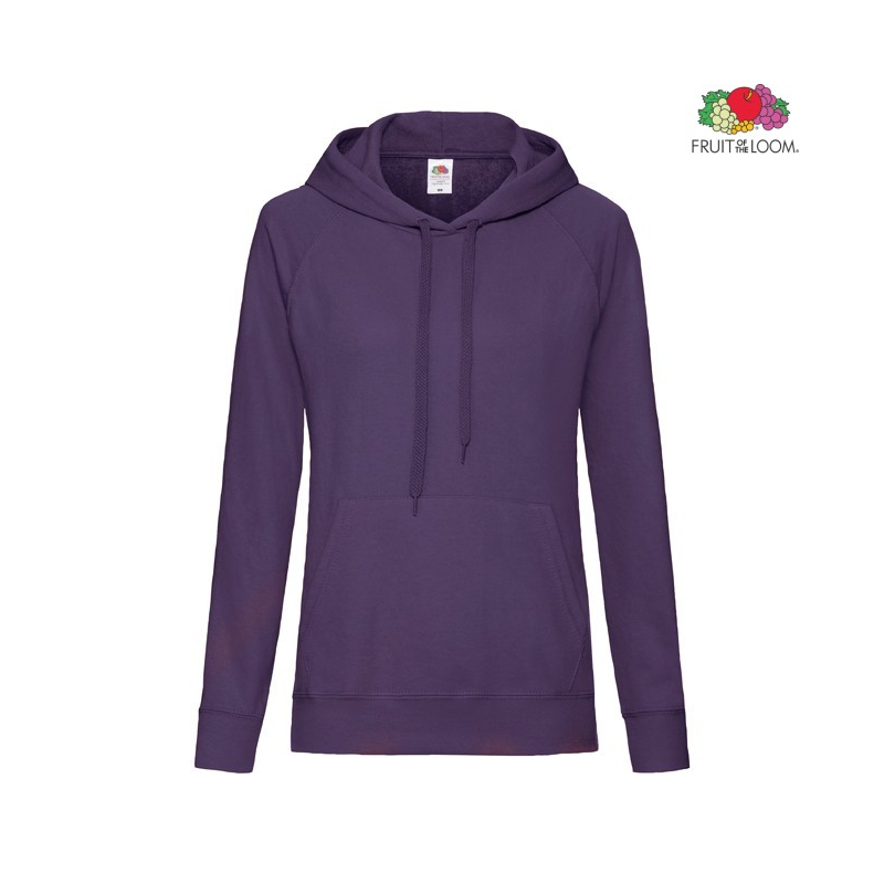 Lightweight Ladies Hooded Sweat | Fruit Of The Loom