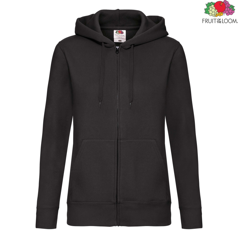 Premium Ladies Hooded Sweat Jacket | Fruit Of The Loom