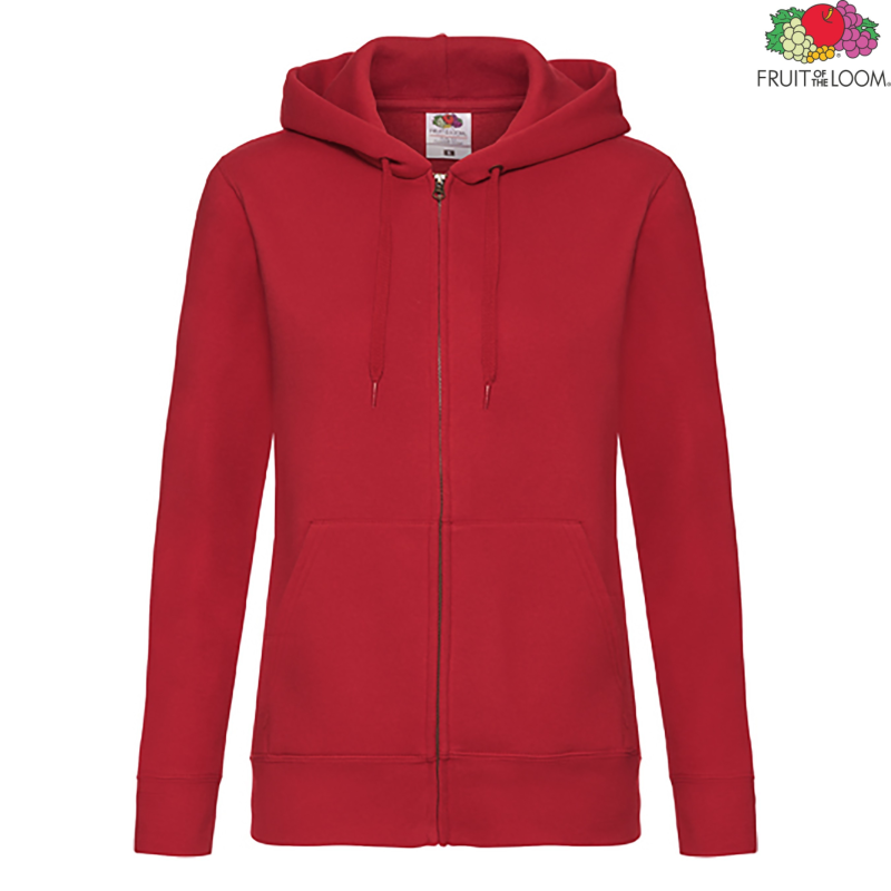Premium Ladies Hooded Sweat Jacket | Fruit Of The Loom