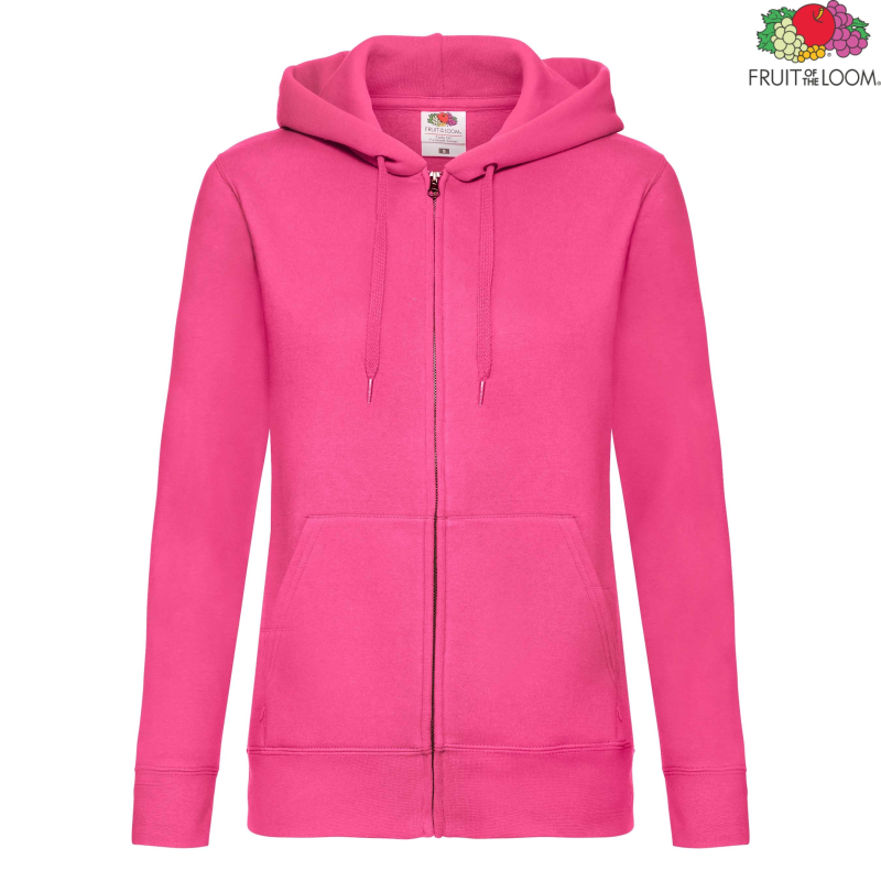 Premium Ladies Hooded Sweat Jacket | Fruit Of The Loom